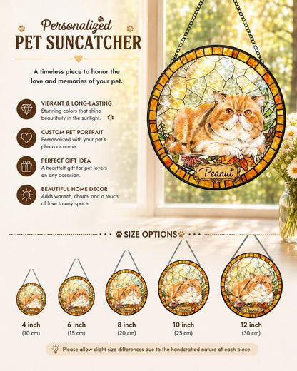 Custom Garden Pet Portrait Suncatcher