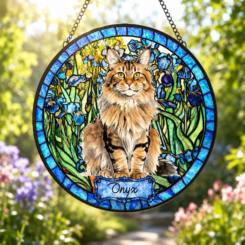 Custom Garden Pet Portrait Suncatcher
