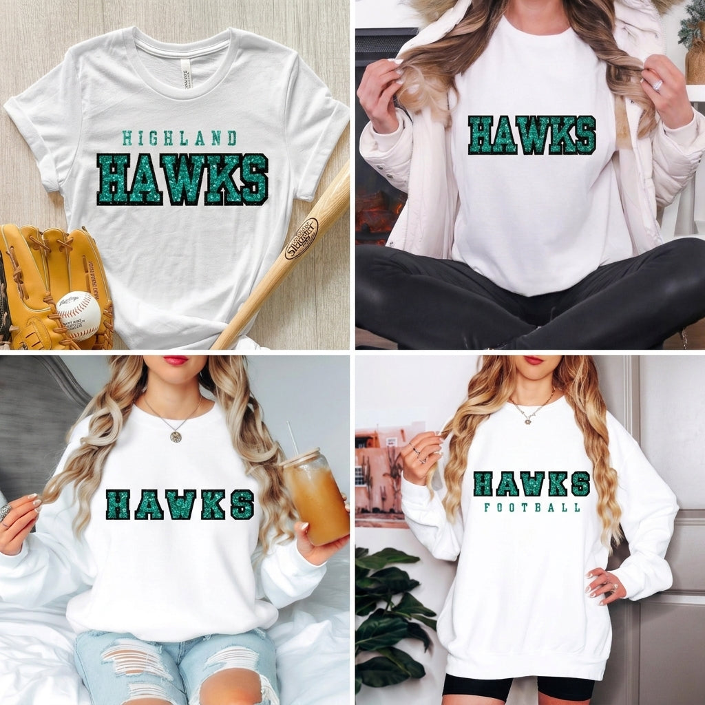 Custom Glitter Team Shirt