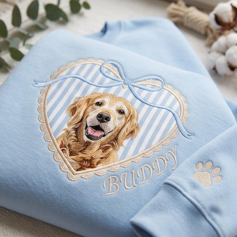 Custom Heart Frame Pet Sweatshirt