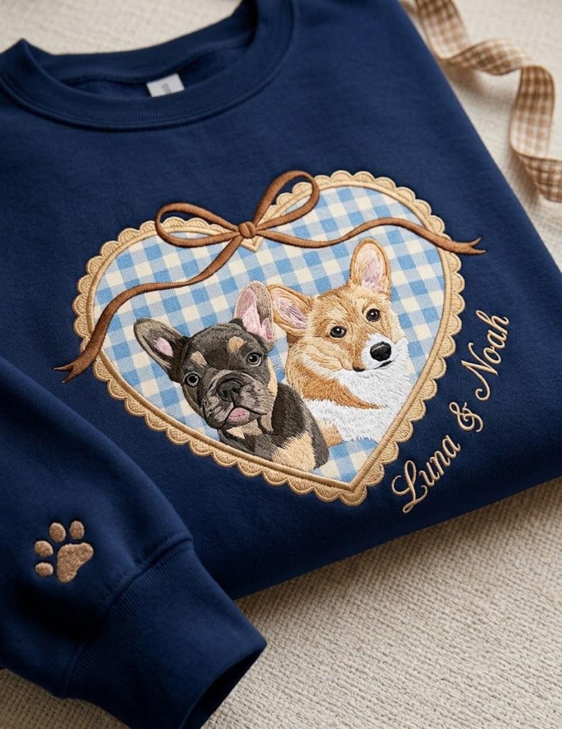 Custom Heart Frame Pet Sweatshirt