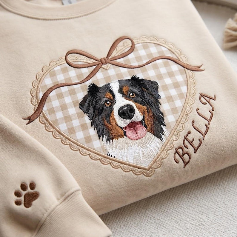 Custom Heart Frame Pet Sweatshirt