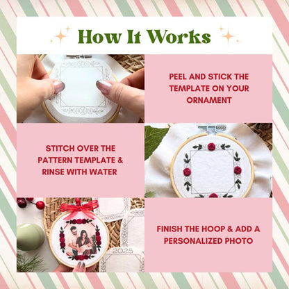 Custom Photo Embroidery Ornament
