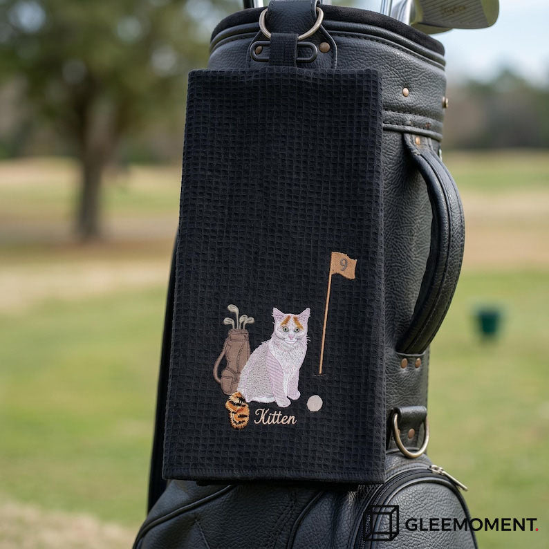 Custom Pet Portrait Golf Towel