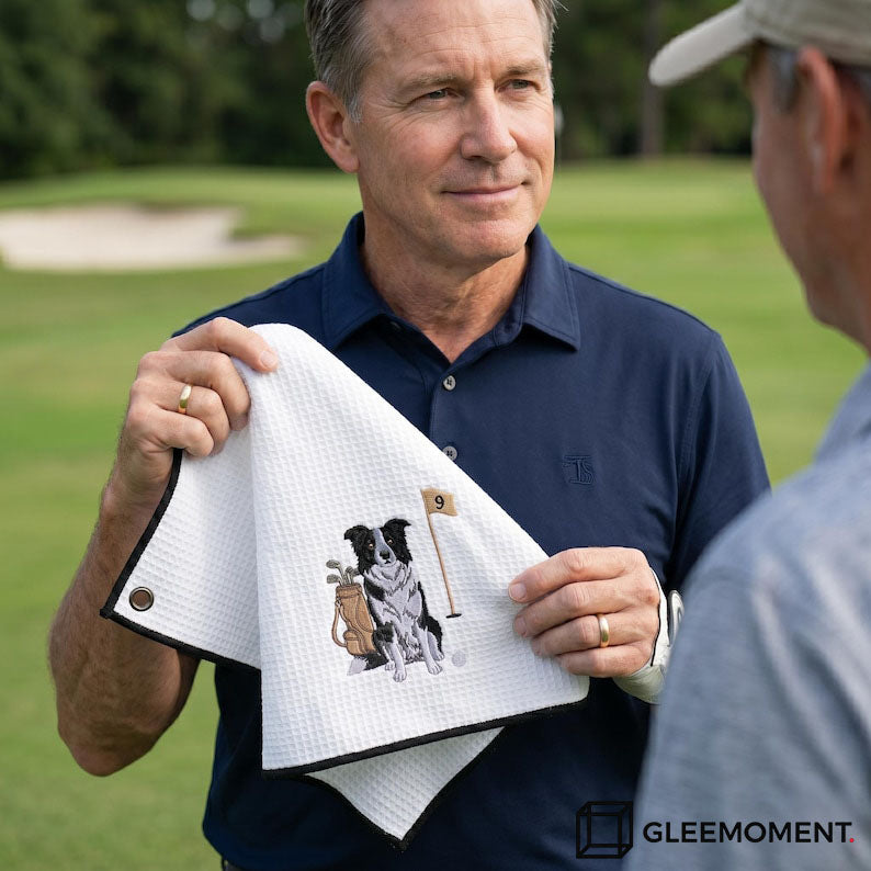 Custom Pet Portrait Golf Towel