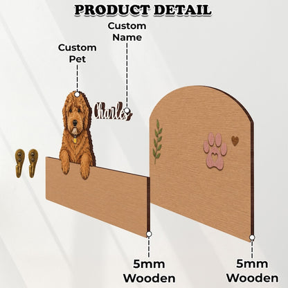 Custom Pet Portrait Leash Holder