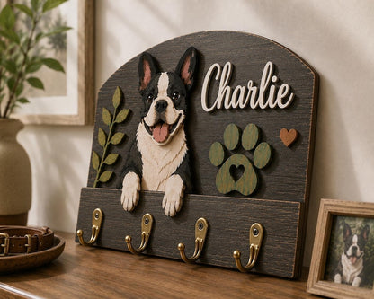 Custom Pet Portrait Leash Holder
