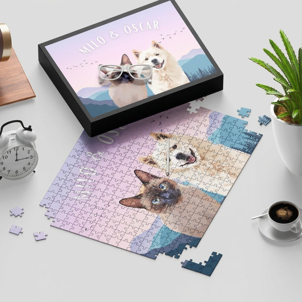Custom Pet Portrait Puzzle