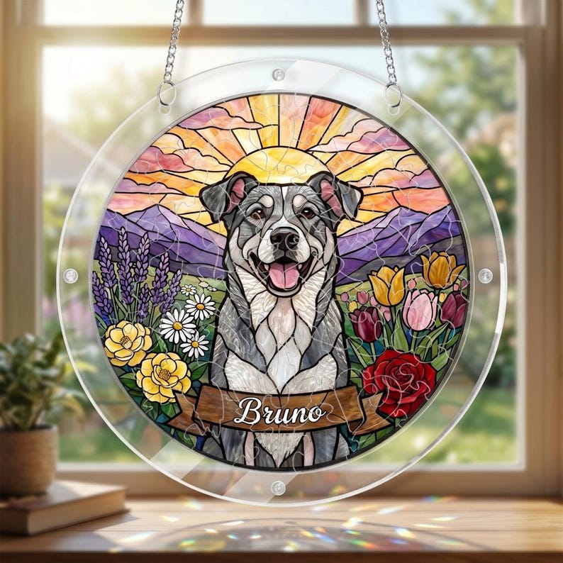 Custom Pet Puzzle Suncatcher