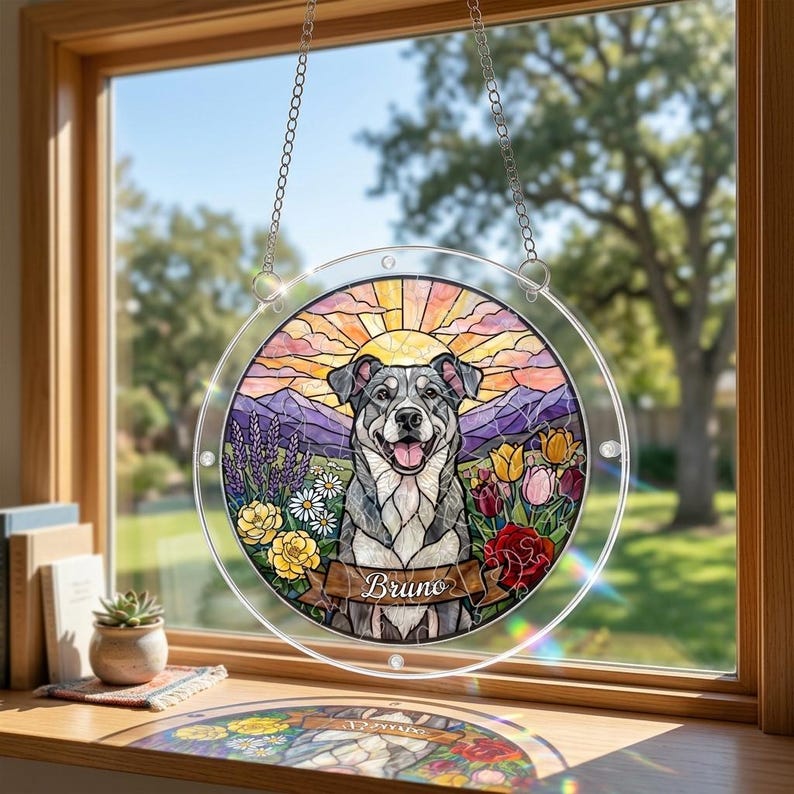Custom Pet Puzzle Suncatcher