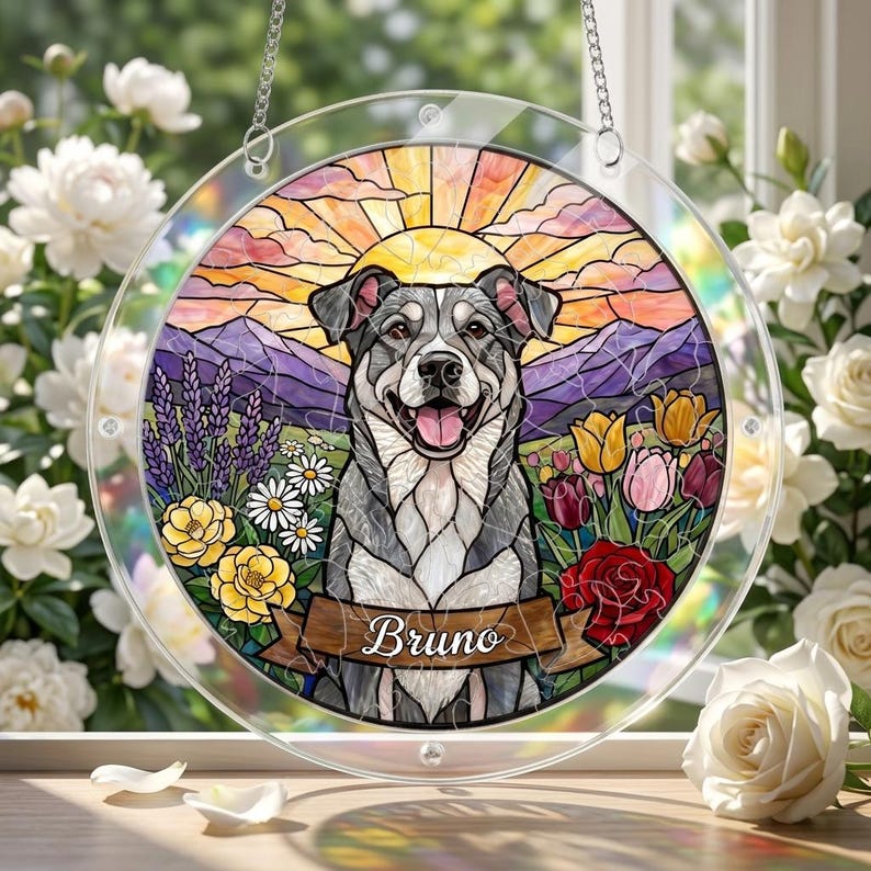 Custom Pet Puzzle Suncatcher