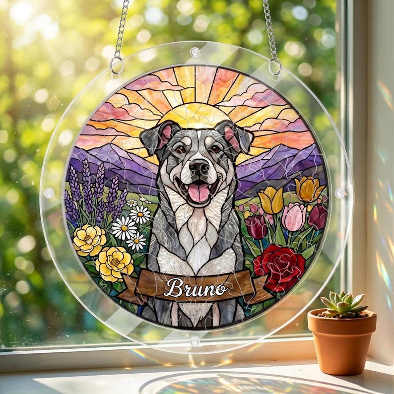 Custom Pet Puzzle Suncatcher
