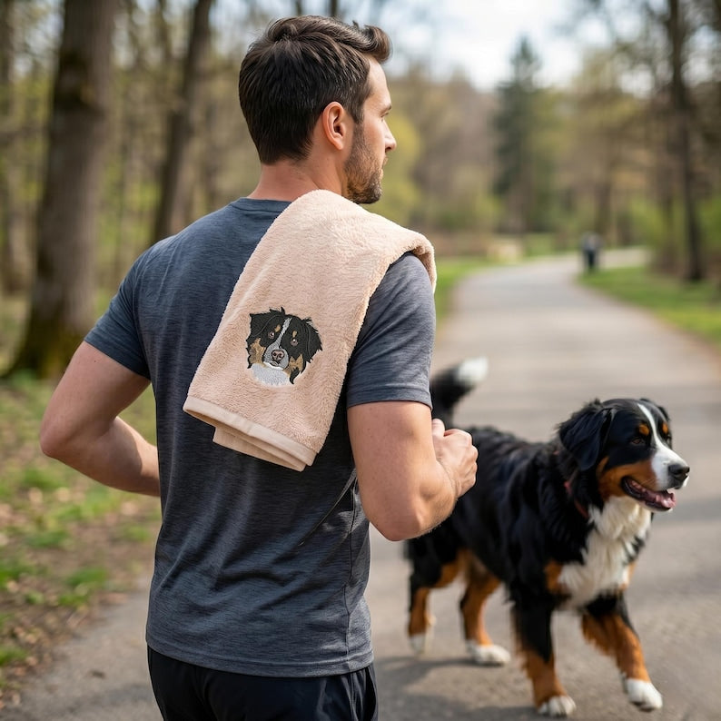 Custom Pet Portrait Towel