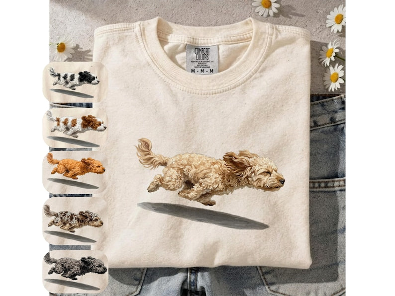 Custom Running Pet Portrait Shirt