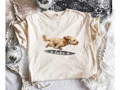 Custom Running Pet Portrait Shirt