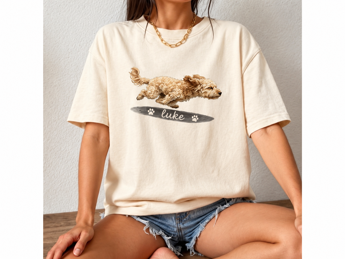 Custom Running Pet Portrait Shirt