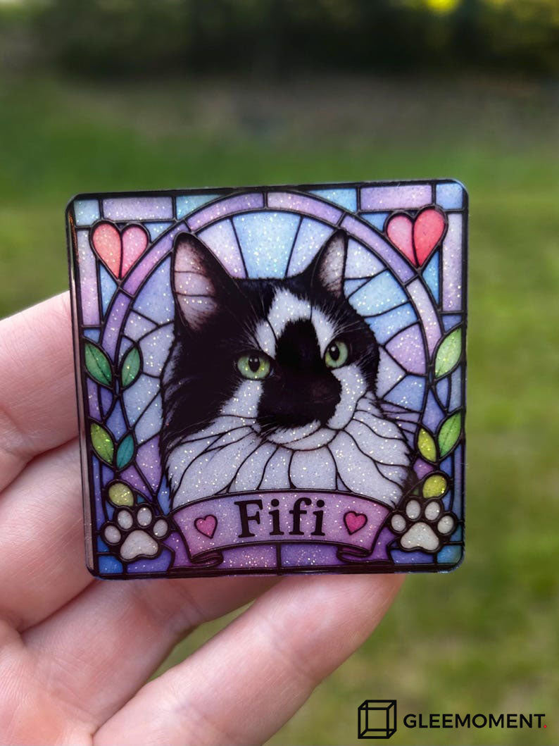 Custom Pet Portrait Fridge Magnet