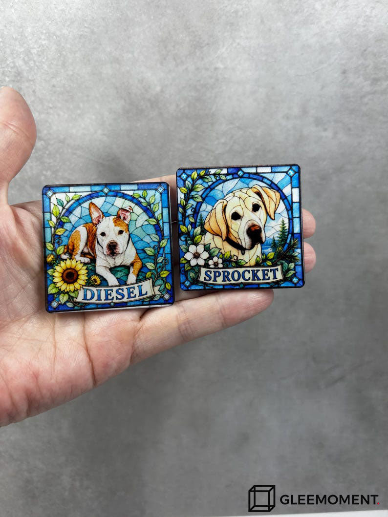 Custom Pet Portrait Fridge Magnet