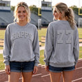 Custom Two-Sided Embossed Jersey Sweatshirt