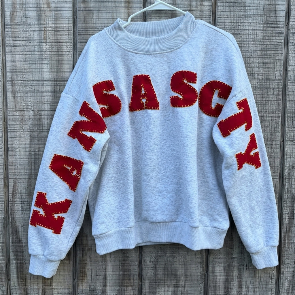Custom Varsity Letter Sleeve Sweatshirt