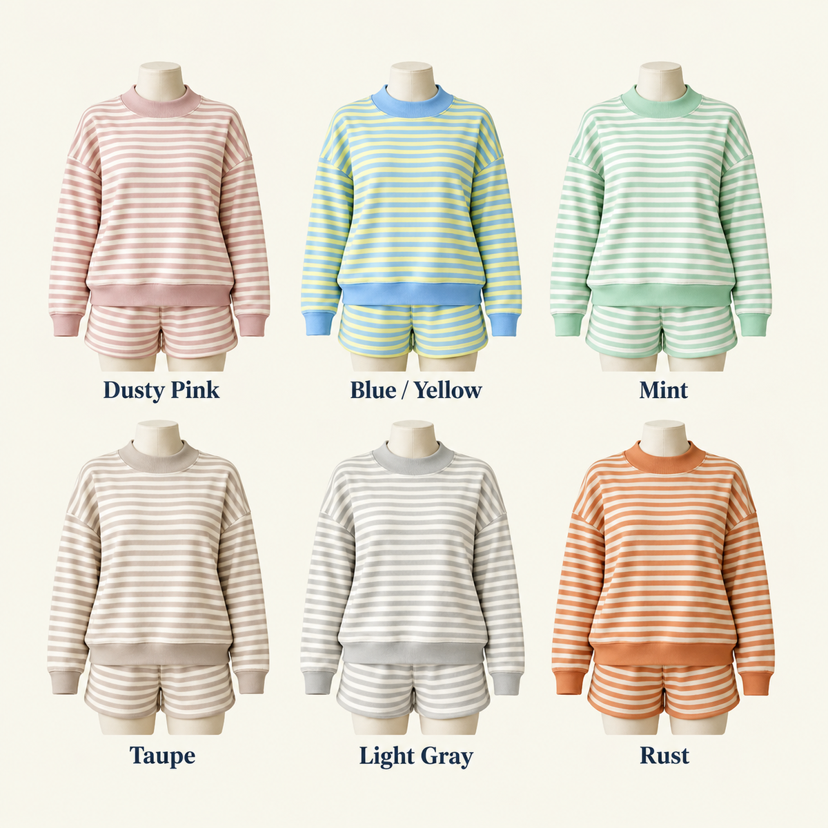 Personalized Pastel Striped Gingham Appliqué Pullover