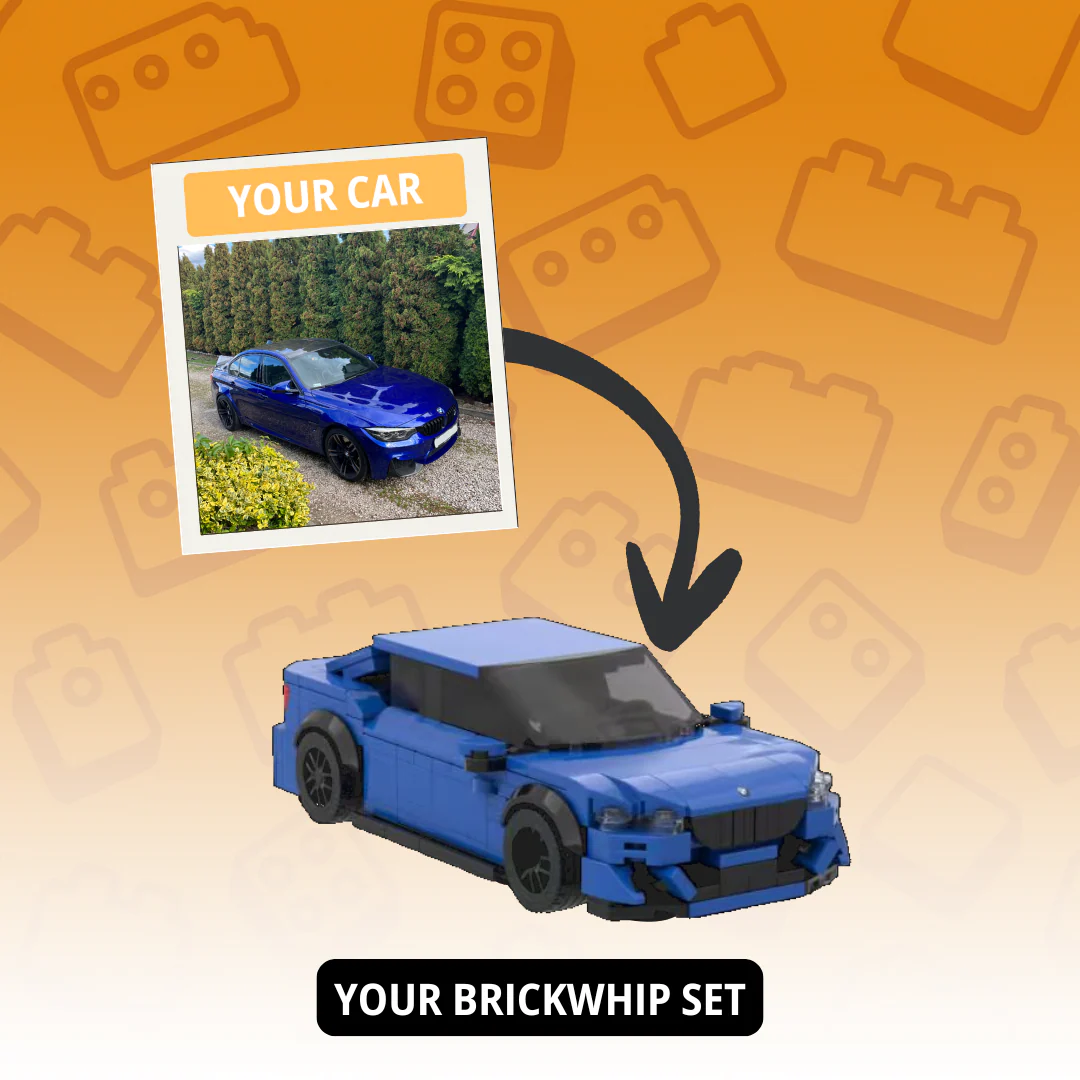 Personalized Photo-to-Car Brick Model, Custom Mini Replica of Your Vehicle