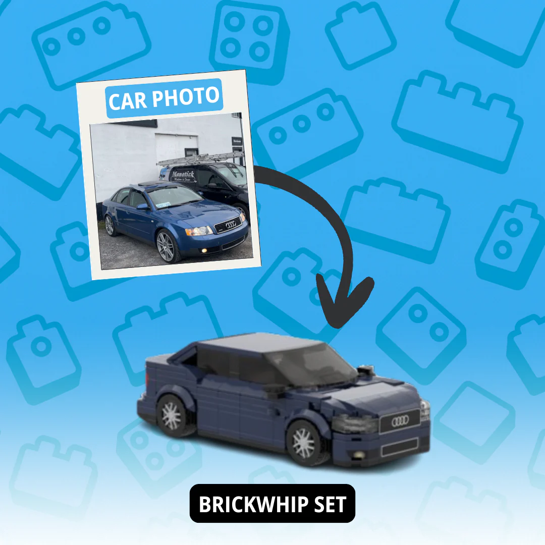 Personalized Photo-to-Car Brick Model, Custom Mini Replica of Your Vehicle