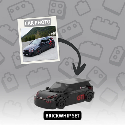 Personalized Photo-to-Car Brick Model, Custom Mini Replica of Your Vehicle