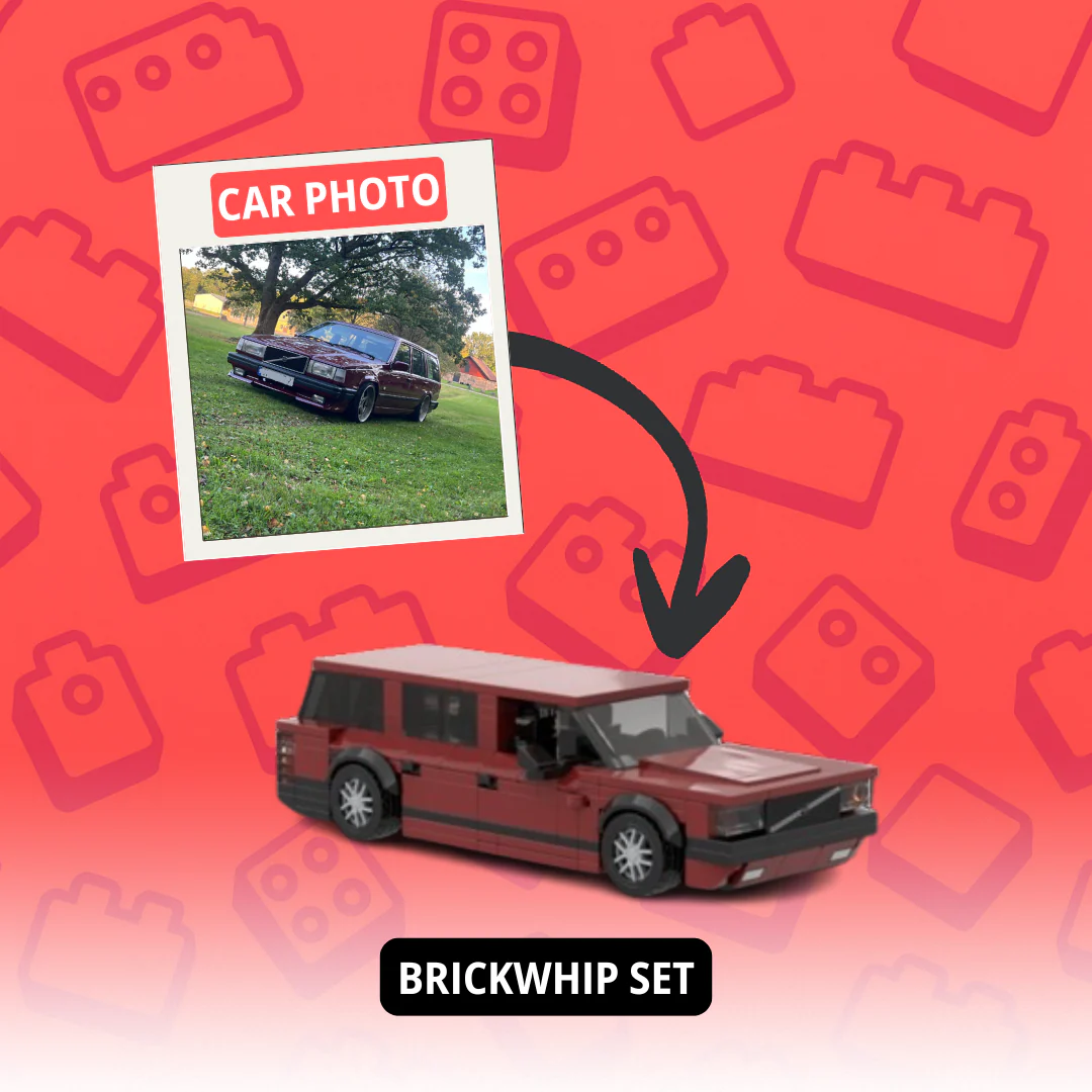 Personalized Photo-to-Car Brick Model, Custom Mini Replica of Your Vehicle