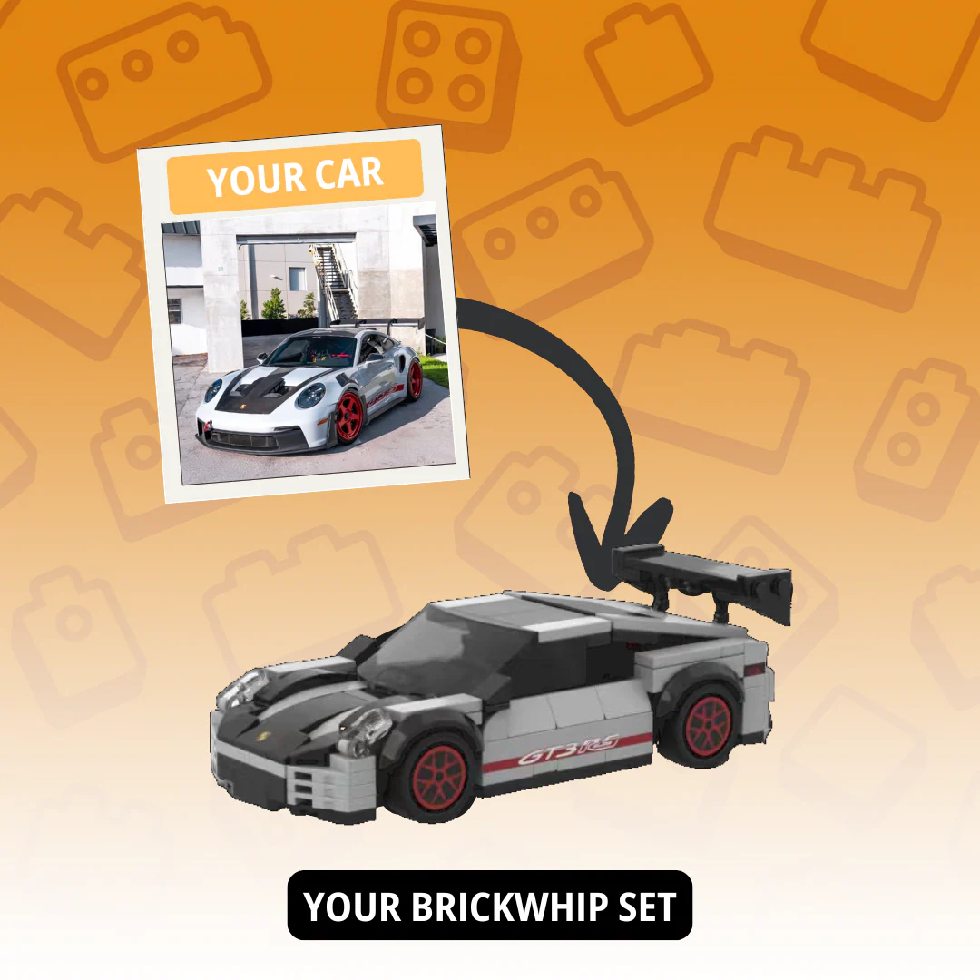Personalized Photo-to-Car Brick Model, Custom Mini Replica of Your Vehicle