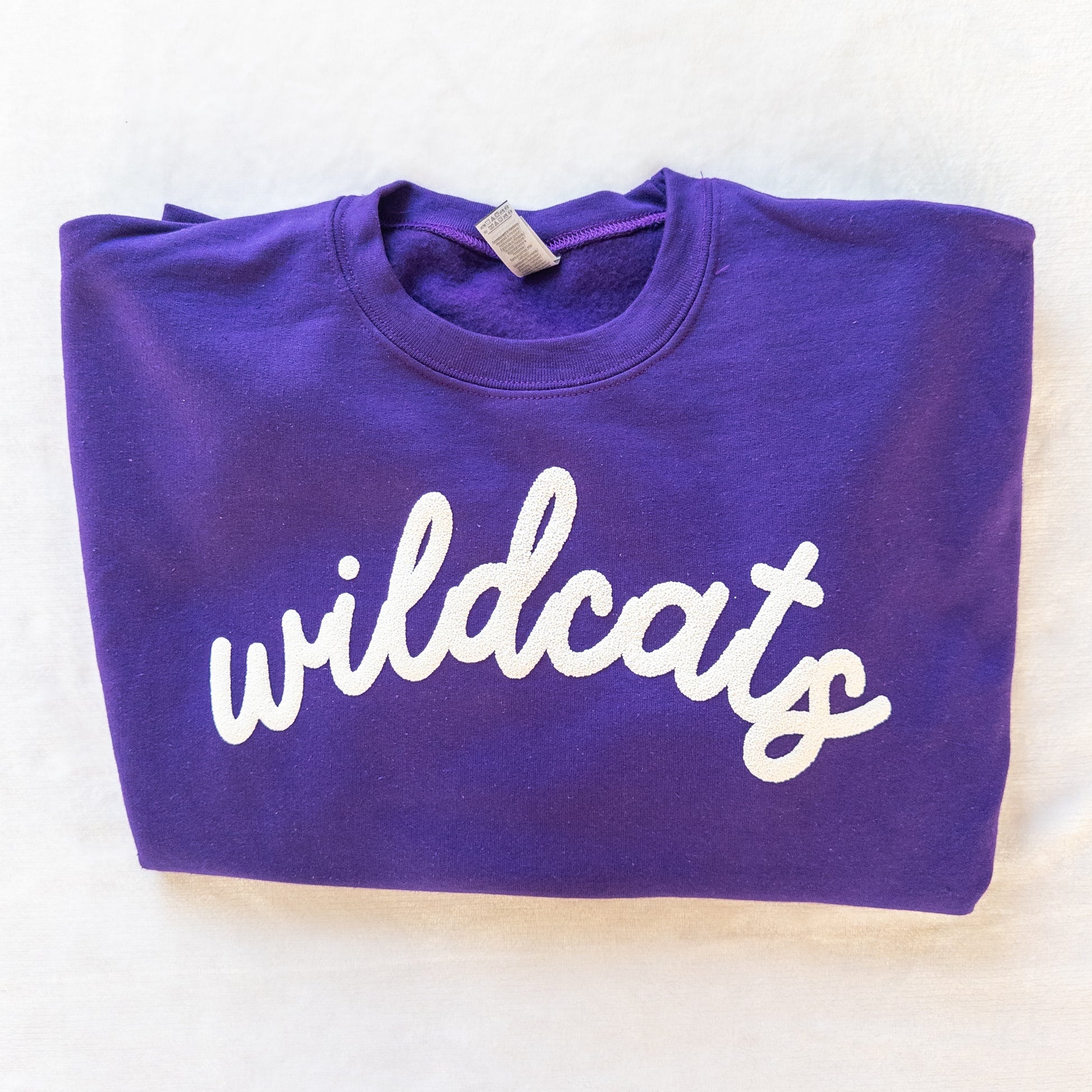 Personalized Custom Sports Puff Foam Print Crewneck Sweatshirt