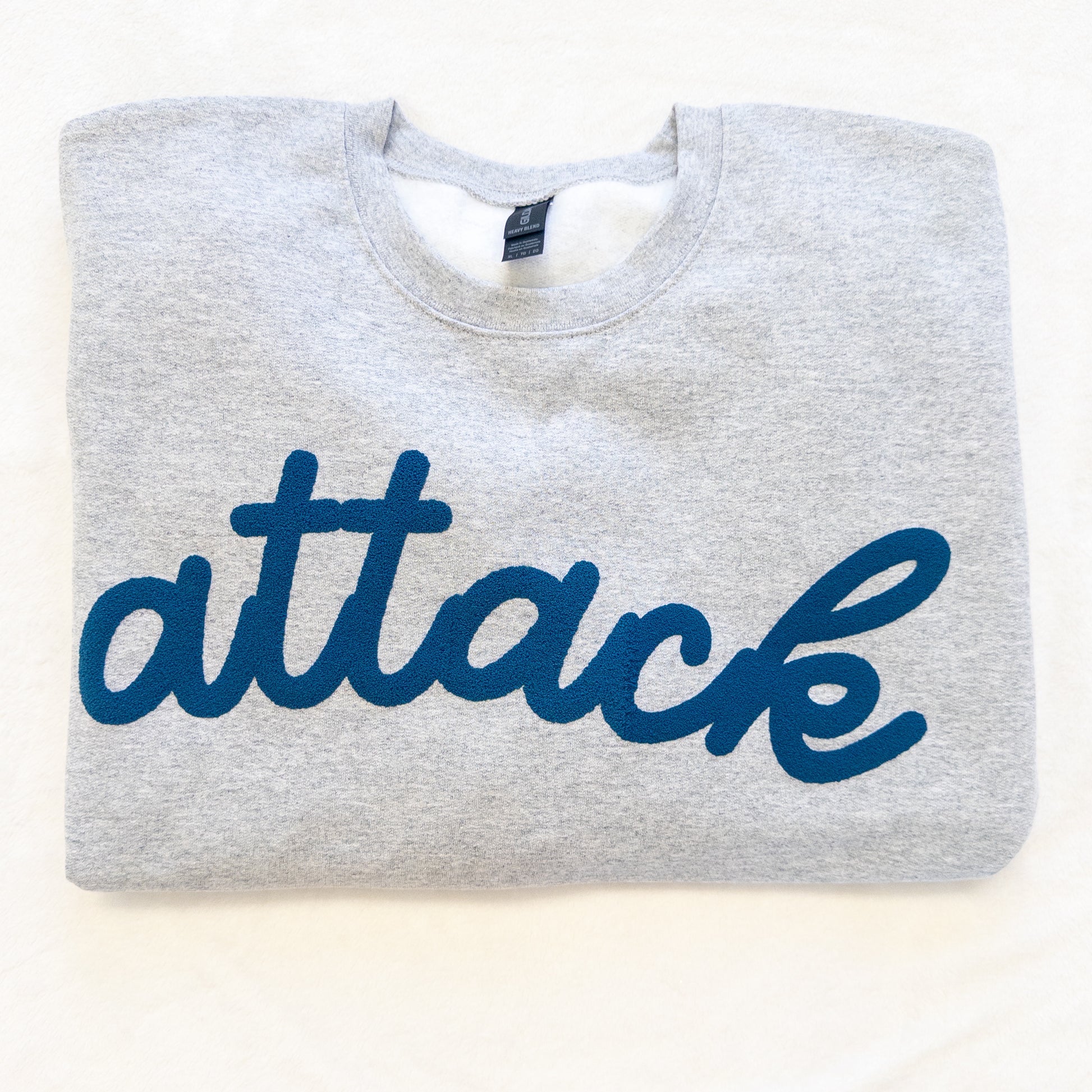 Personalized Custom Sports Puff Foam Print Crewneck Sweatshirt