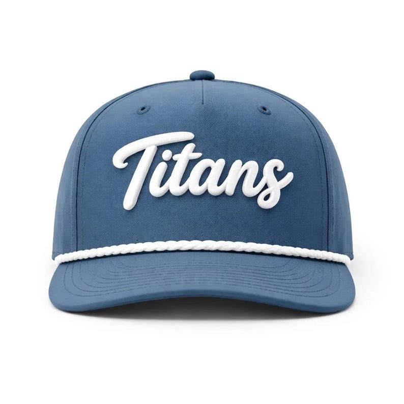 Custom 3D Puff Embroidery Script Rope Hat