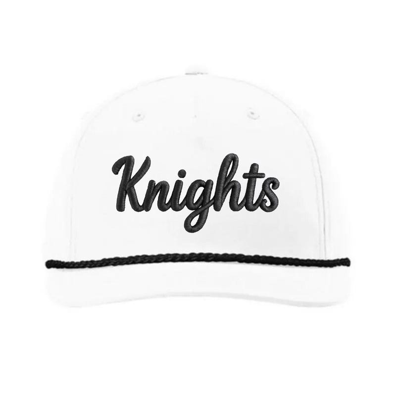 Custom 3D Puff Embroidery Script Rope Hat