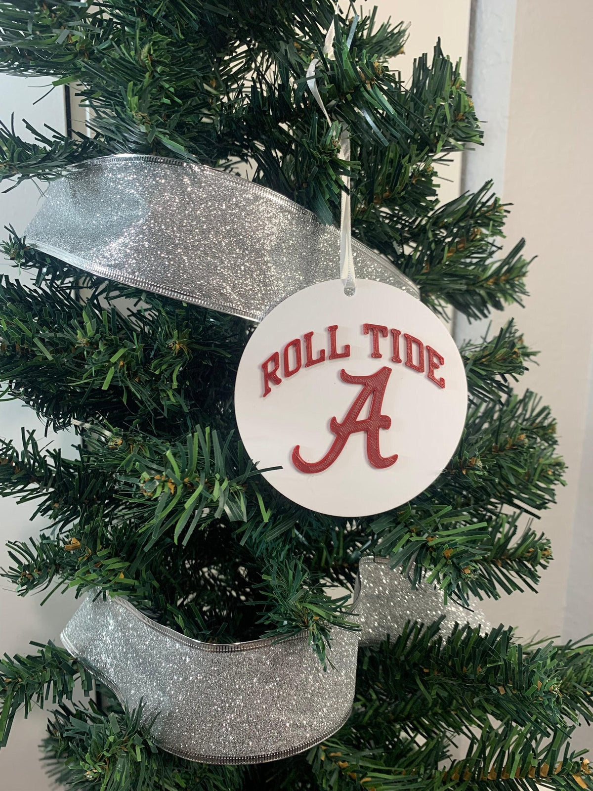 3D Printed Crimson Team Christmas Ornament