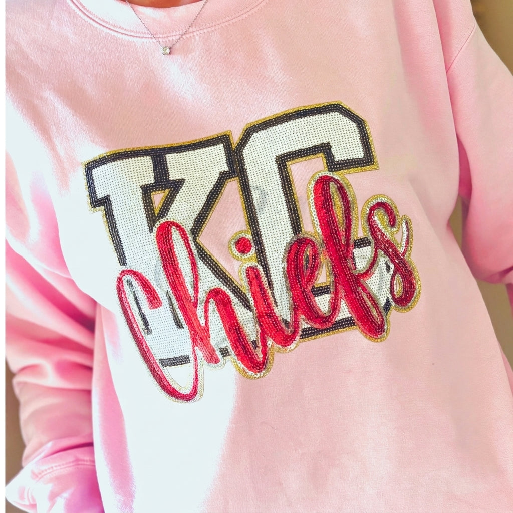 Bling Rhinestone Football Fan Sweatshirt