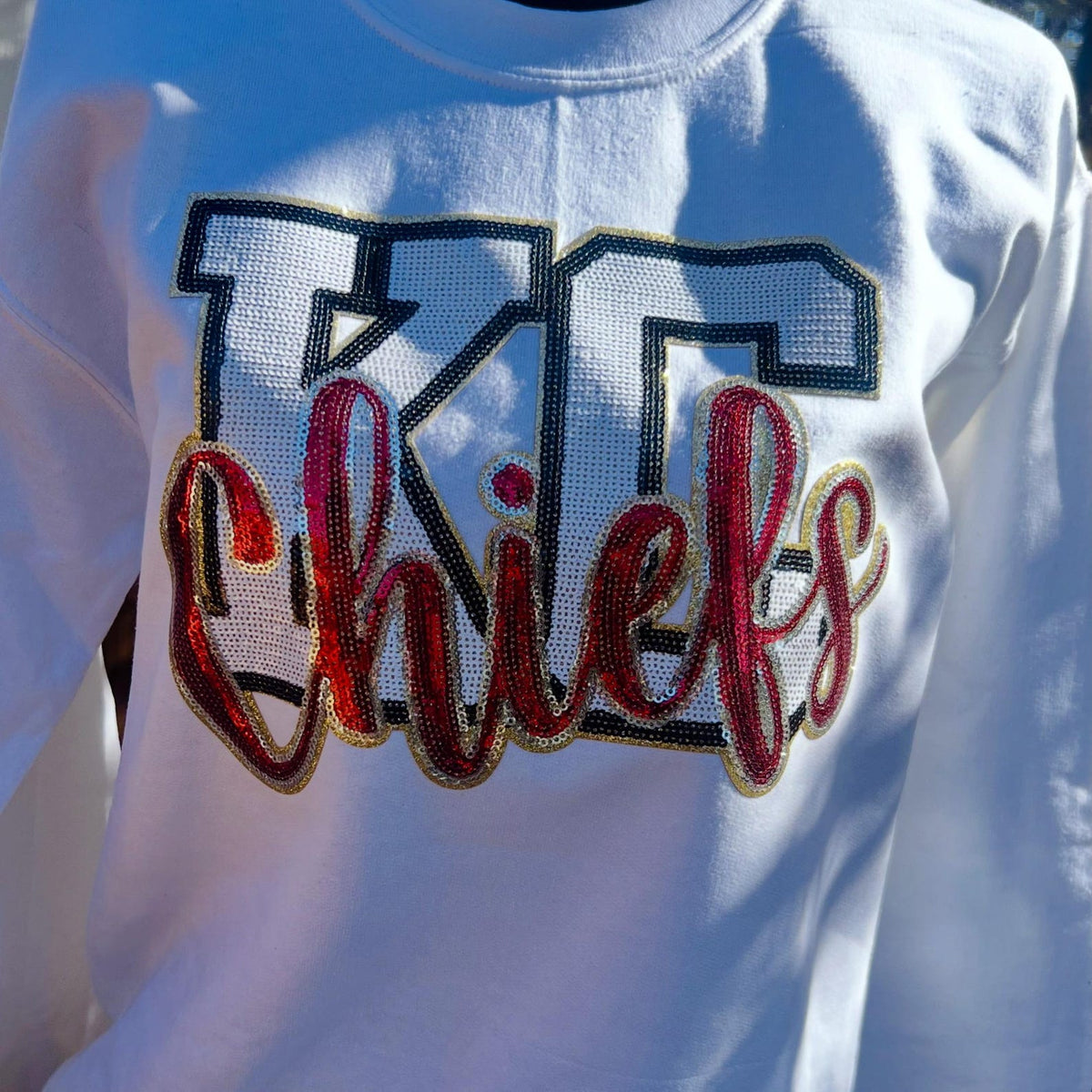 Bling Rhinestone Football Fan Sweatshirt