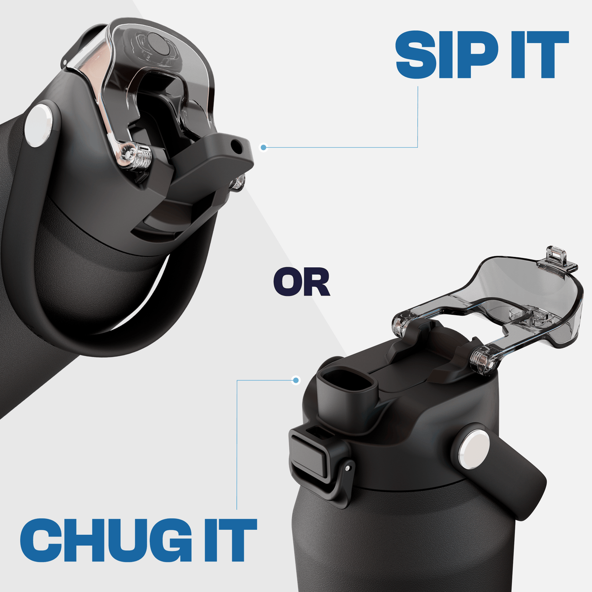 Custom Dual Sip Chug Insulated Bottle