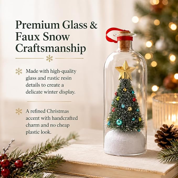 Recordable Christmas Tree Bottle Ornament