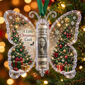 Christmas Tree Butterfly Money Holder Ornament