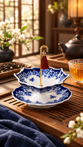 Porcelain Umbrella Tea Strainer Set