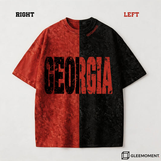 The Georgia State Pride Split Washed Graphic Tee