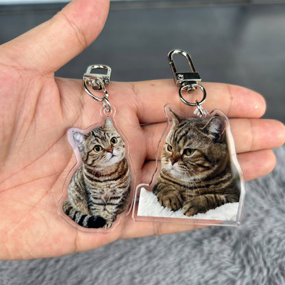 Custom Pet Photo Keychain | Forever With Me Pet Acrylic Keychain