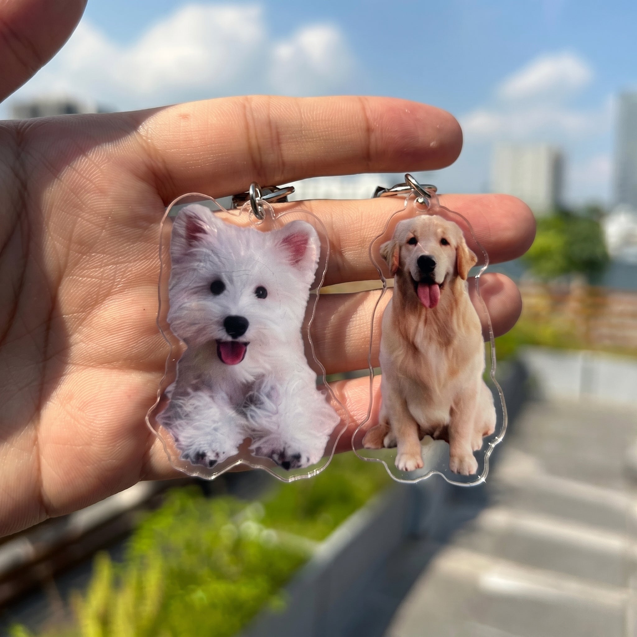Custom Pet Photo Keychain | Forever With Me Pet Acrylic Keychain