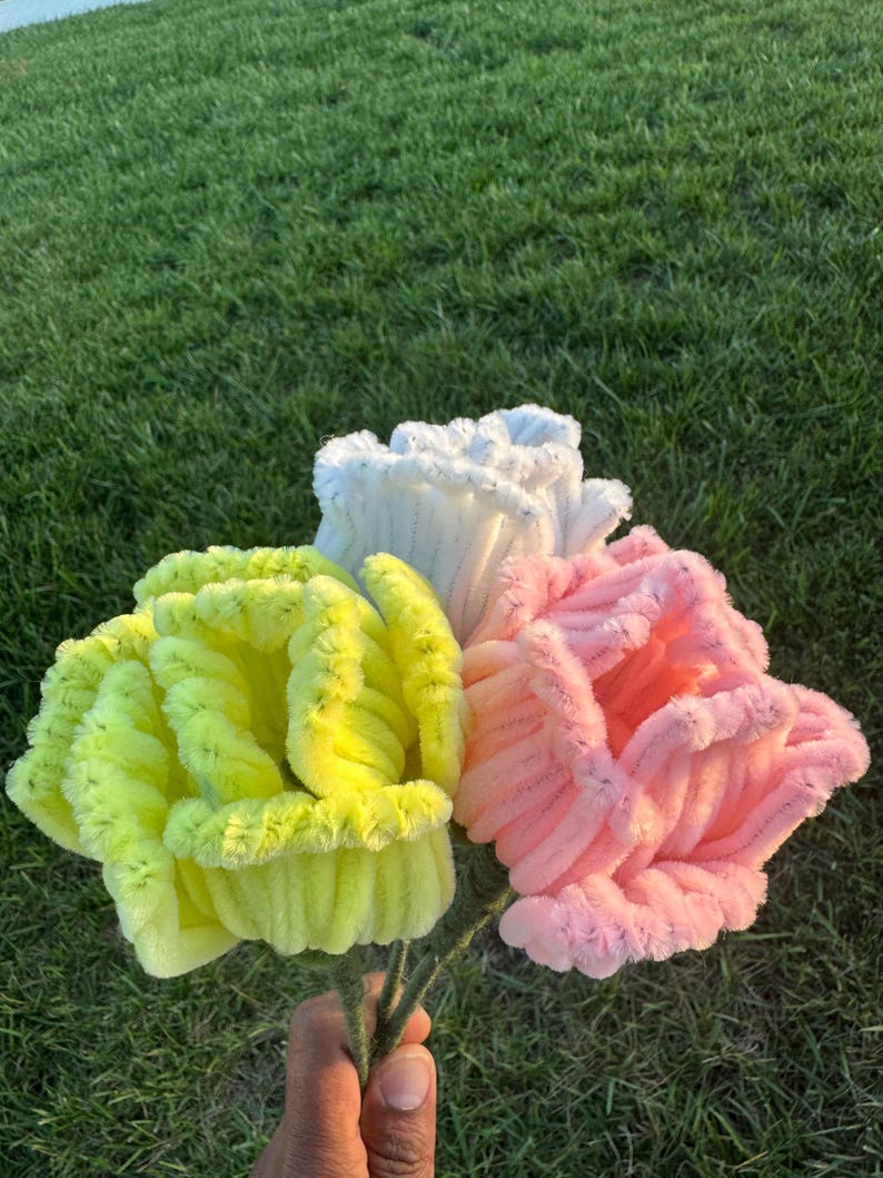 Handmade Pipe Cleaner Flower Bouquet