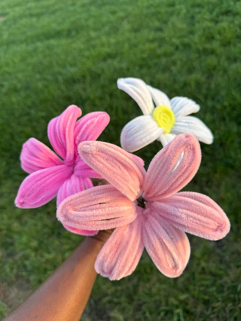 Handmade Pipe Cleaner Flower Bouquet