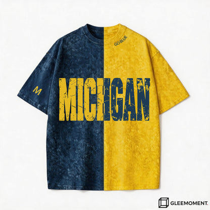 The Michigan Pride Split Washed Graphic Tee