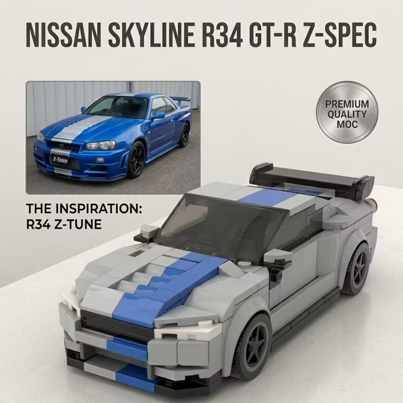 Personalized Photo-to-Car Brick Model, Custom Mini Replica of Your Vehicle