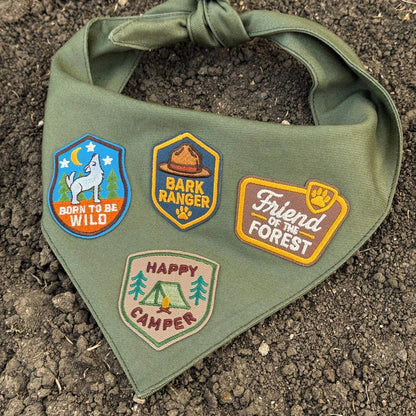 Personalized Adventure Patch Dog Bandana