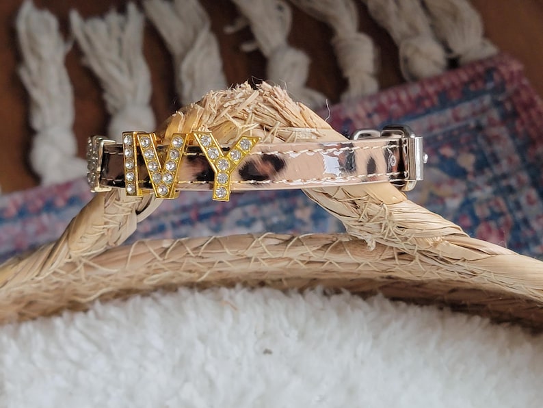 Personalized Bling Name Cat Collar